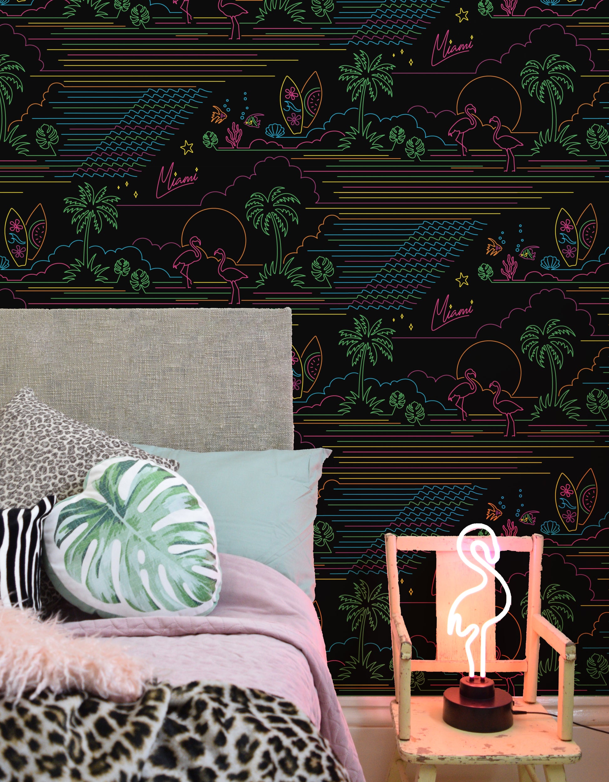 Miami Dreams wallpaper by Dupenny neon lights Miami Vice