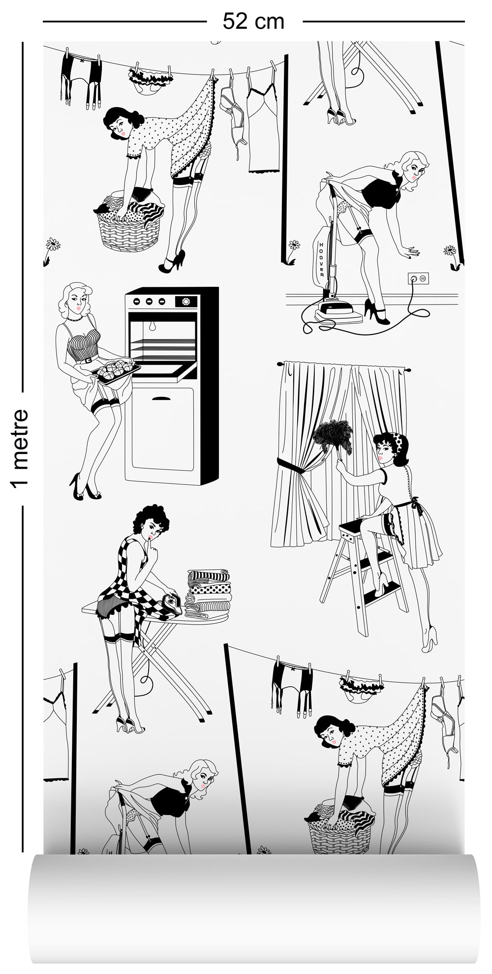 * 50s Housewives Wallpaper 10m