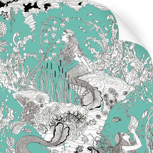 Mermaids - Wallpaper (Aqua)