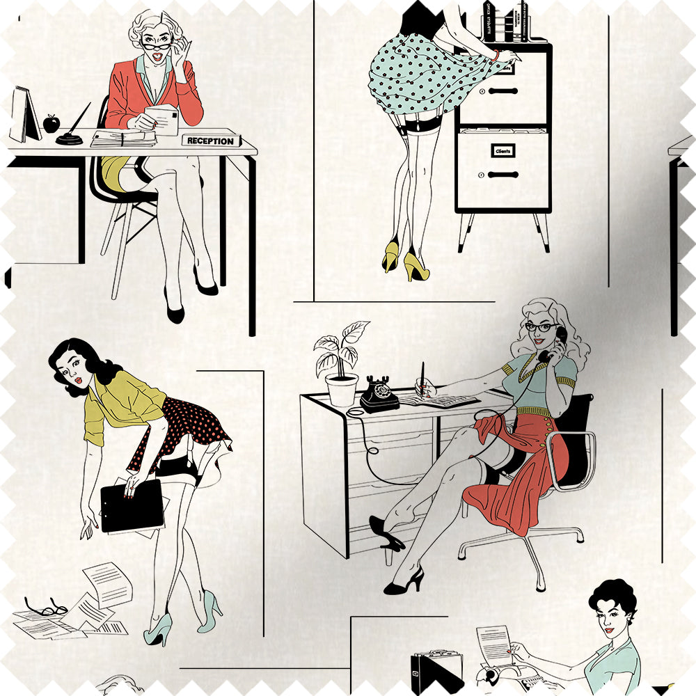 Office Etiquette Fabric