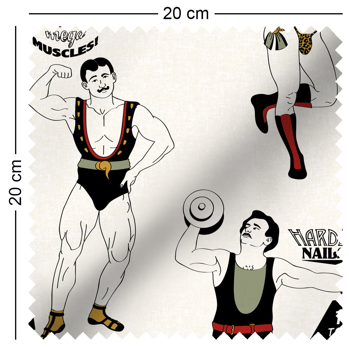 Strongman (Colour) - Fabric