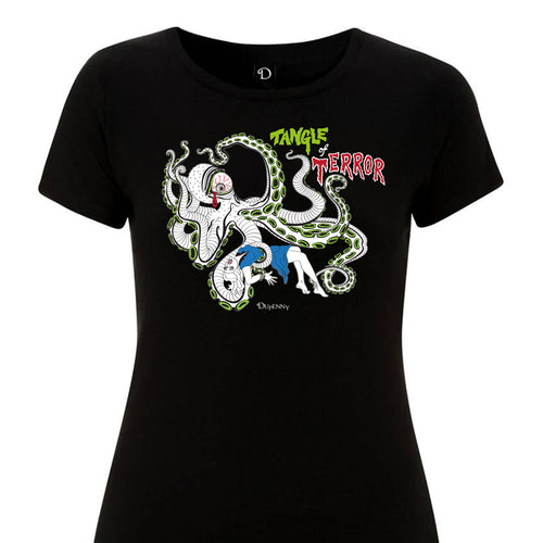 Horror Tee from Dupenny featuring Tangle of Terror Monster Creature Feature