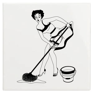 Dupenny 50s Housewives Wall Tile - Judith