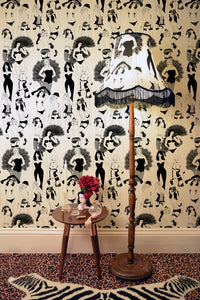 Dupenny's burlesque wallpaper is perfect for your boudoir