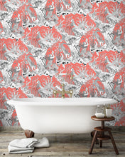 Load image into Gallery viewer, Stunning Mermaids wallpaper from Dupenny in coral colour-way