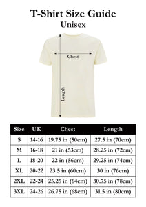 Dupenny Unisex T-Shirt Size Guide Pinup Rockabilly Mens Womens Fashion