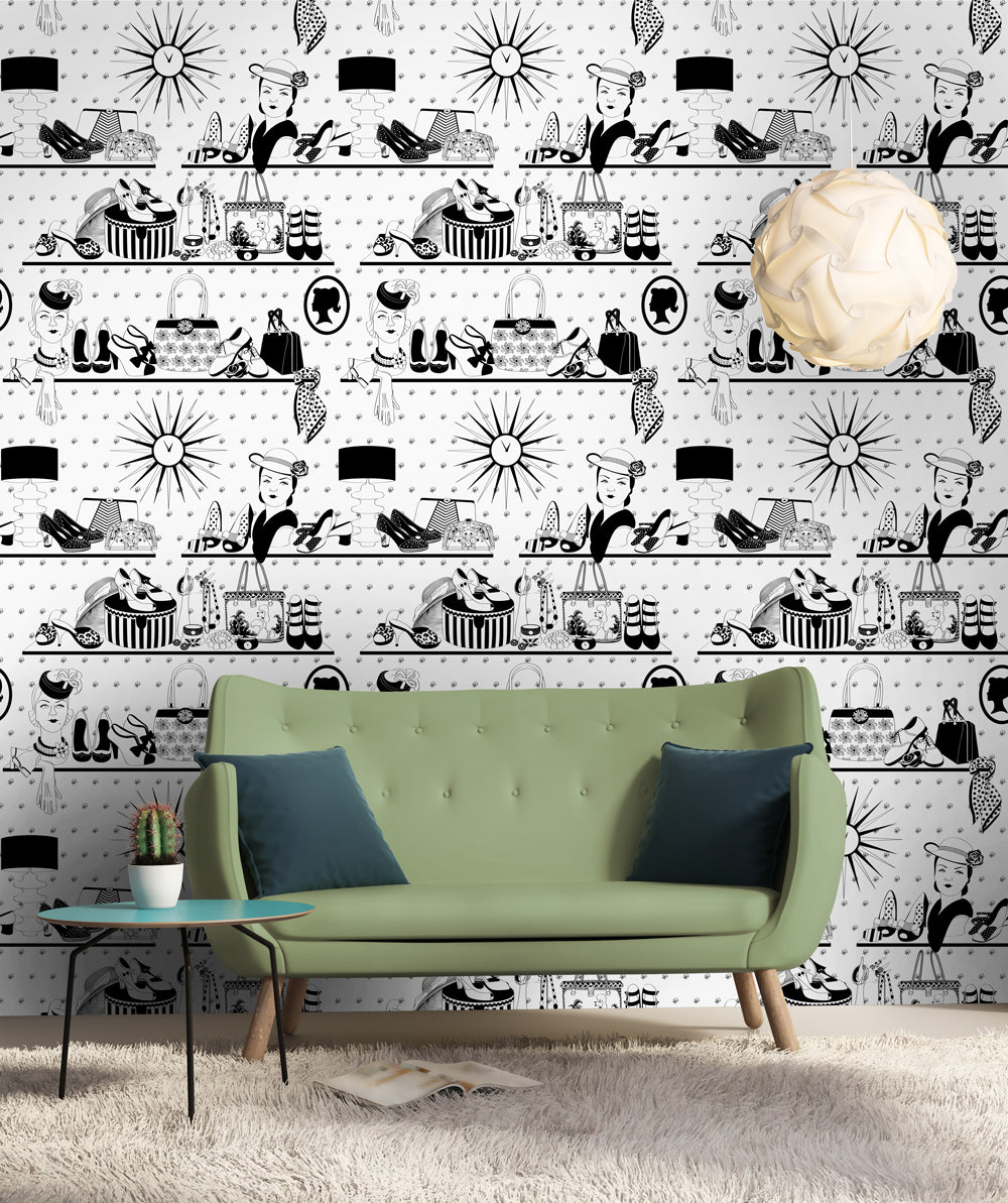* Accessorise (B&W) - Wallpaper 3m *