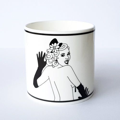 Burlesque Peaches character Mug by Dupenny bone china collectables
