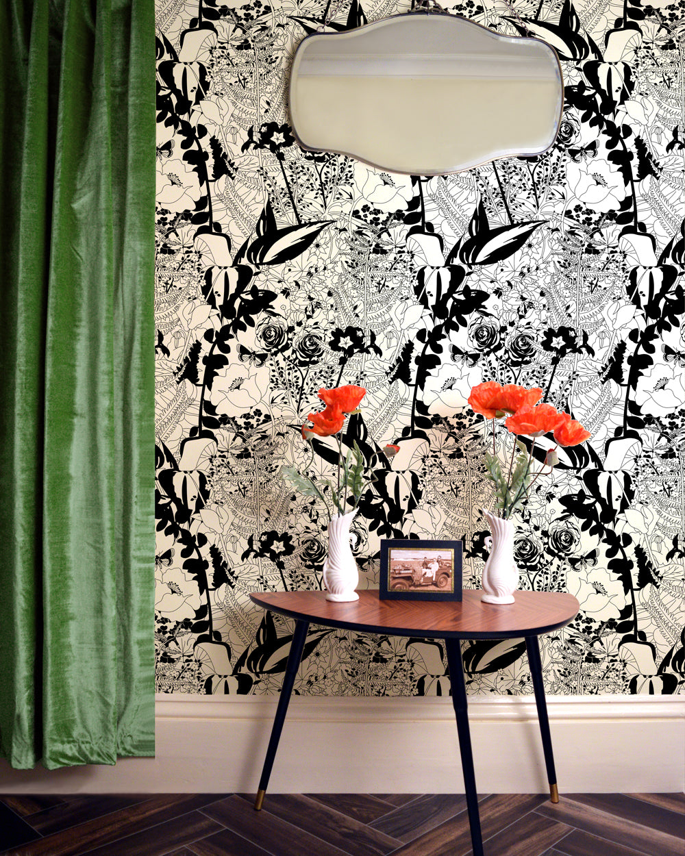 * English Garden Wallpaper 10m