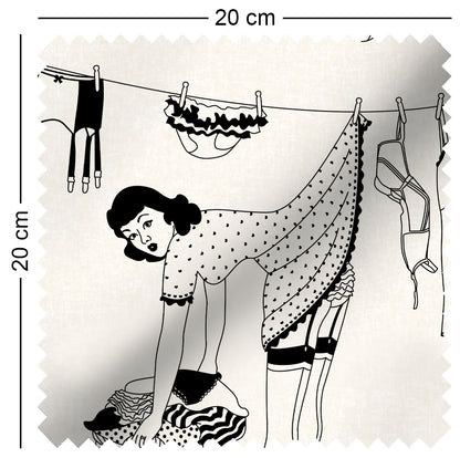 50s Housewives Fabric Sample by Dupenny