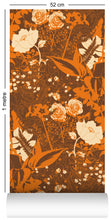 Load image into Gallery viewer, Retro English Garden wallpaper roll, 1970s nostalgia by Dupenny