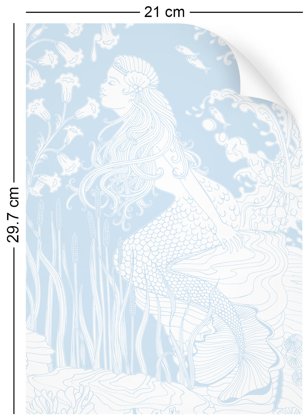 Mermaids (Mist) - Wallpaper Samples