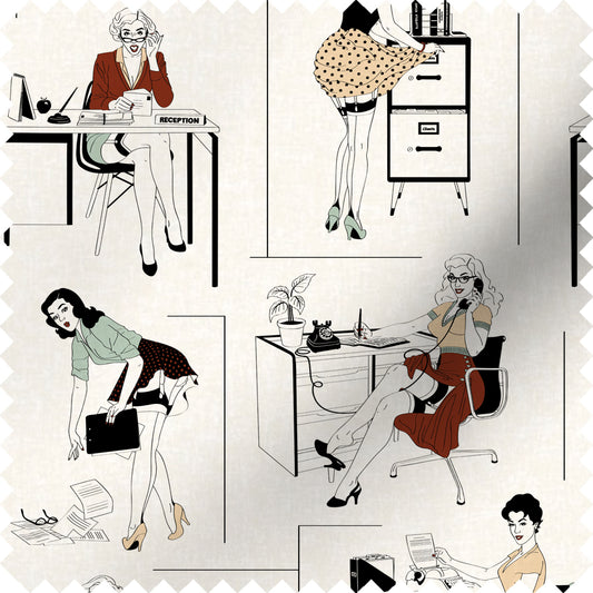 Office Etiquette Fabric