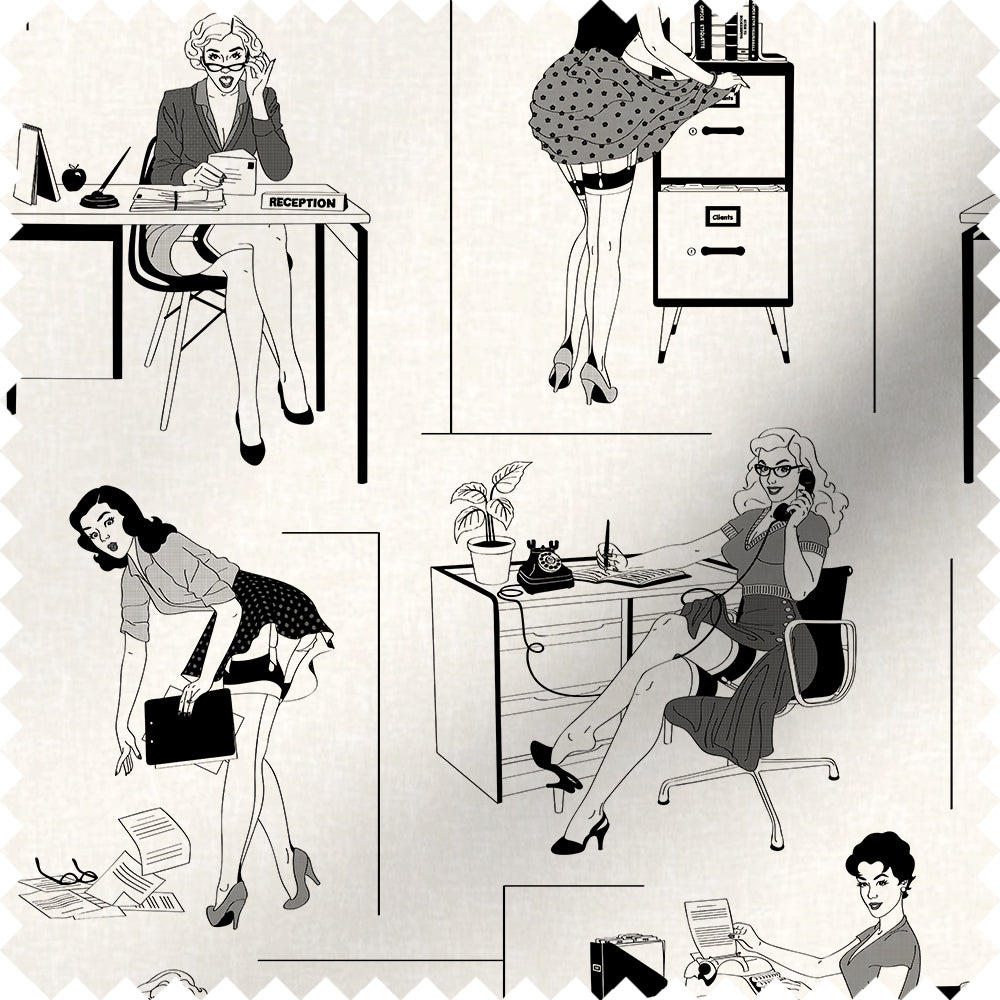 Office Etiquette Fabric