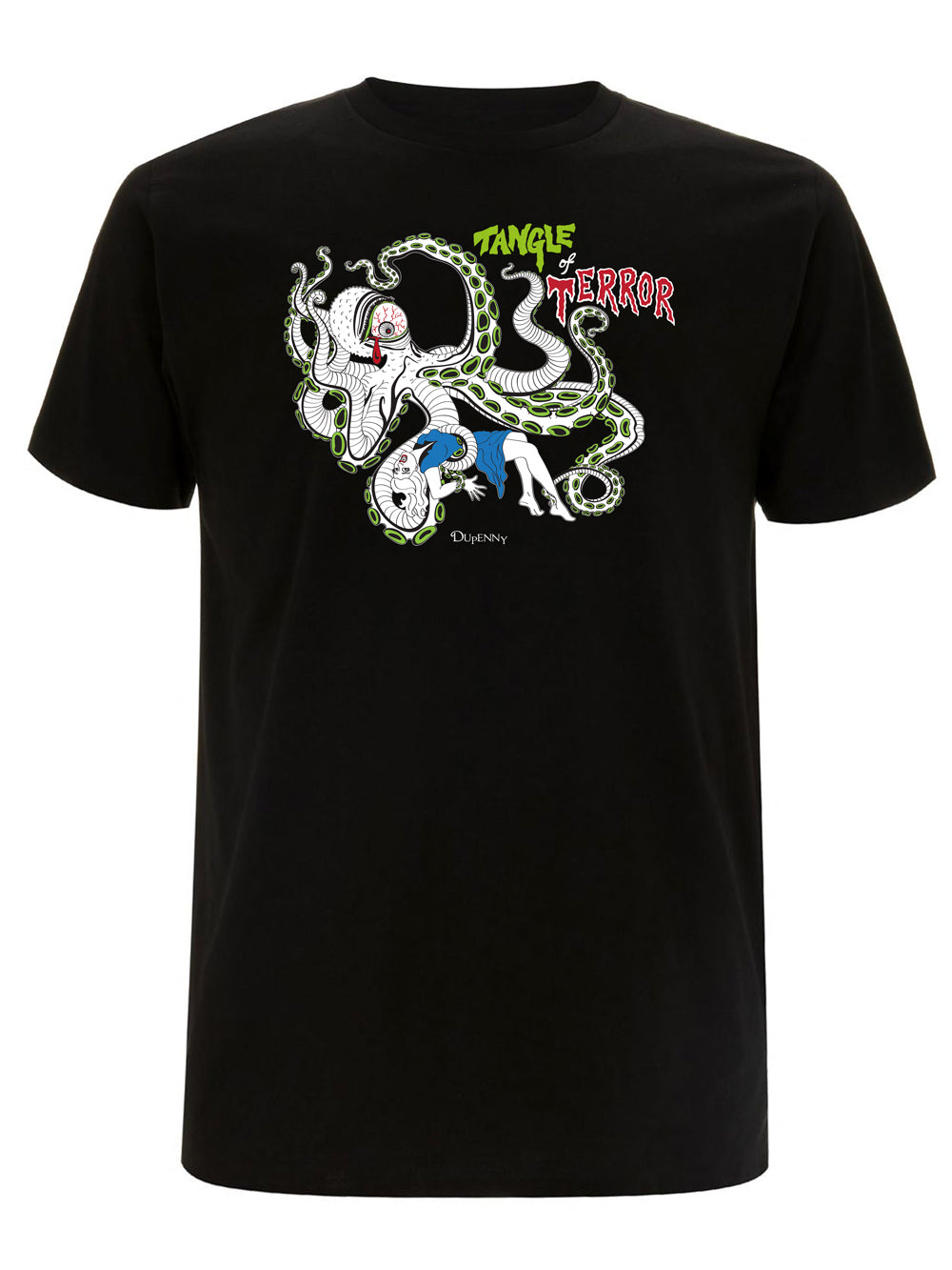 Beware the Tangle of Terror, British Horror illustration T-shirt