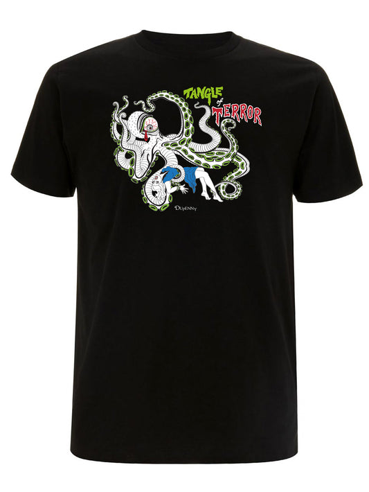 Beware the Tangle of Terror, British Horror illustration T-shirt