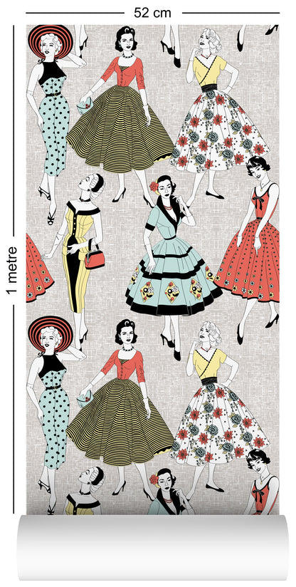 Vintage Dress - Wallpaper