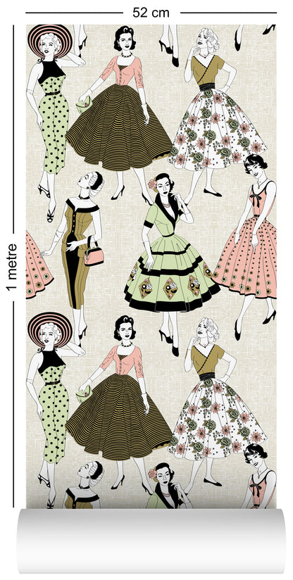 Vintage Dress - Wallpaper