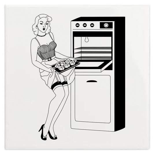 Dupenny 50s Housewives Wall Tile - Beryl