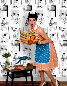 50s Housewives - Wallpaper Samples