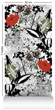 Load image into Gallery viewer, wallpaper roll with floral garden design in colour