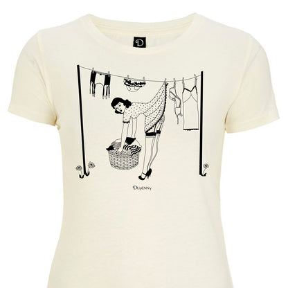 Dupenny Retro 50s Housewives Ladies T-Shirt Rockabilly Fashion