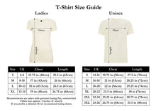 Load image into Gallery viewer, Dupenny Ladies T-Shirt Size Guide Pinup Rockabilly Womens Fashion