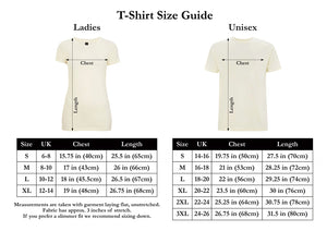 Dupenny Ladies T-Shirt Size Guide Pinup Rockabilly Womens Fashion