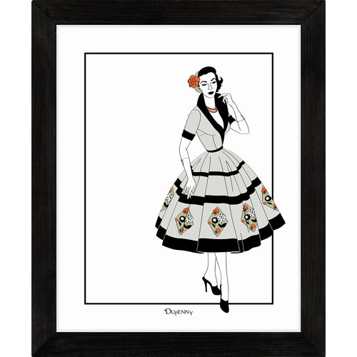 Vintage Dress (Colour) - Art Prints