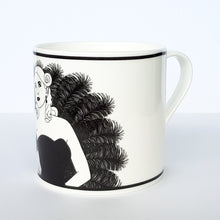 Load image into Gallery viewer, Burlesque Mug Gigi. Bone china collectables from Dupenny