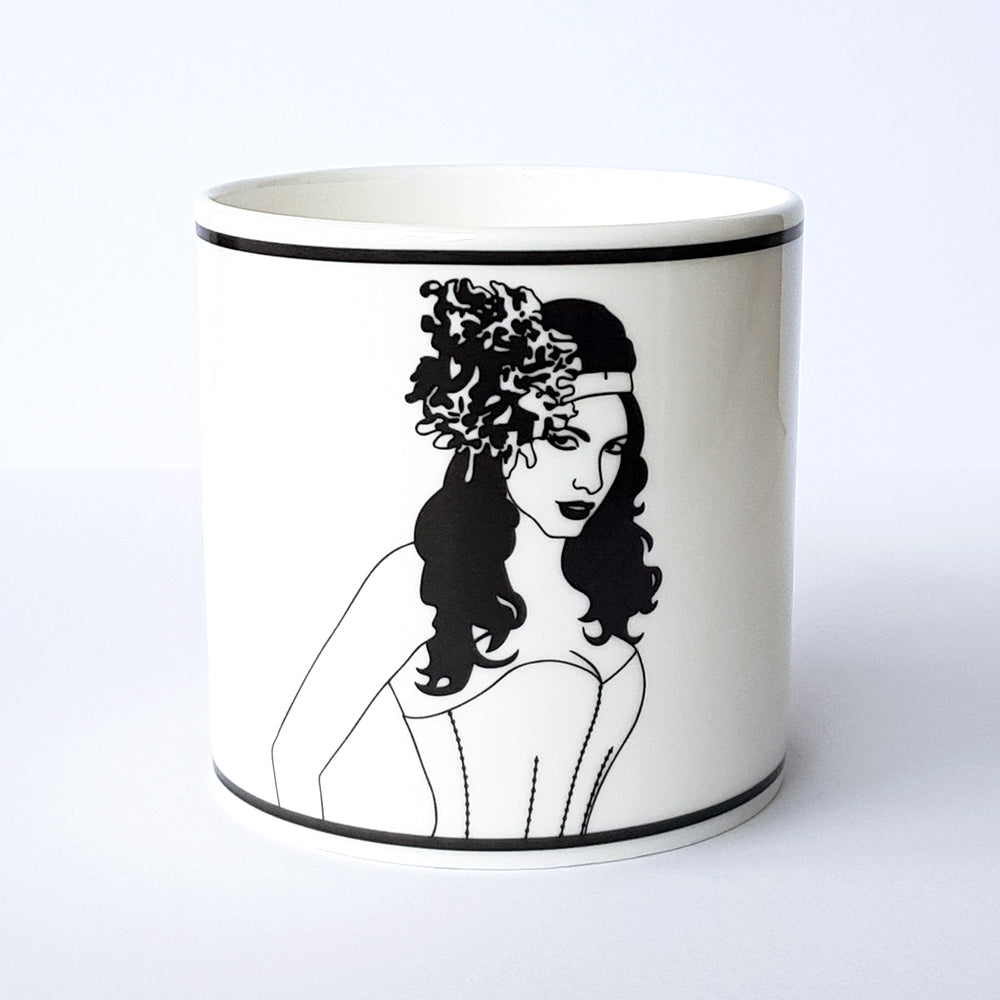 Lolita Burlesque collectable fine bone china Mug by Dupenny