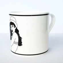 Load image into Gallery viewer, Dupenny collectable bone china mug - Burlesque Ophelia