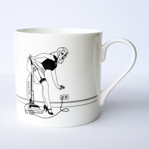 Bone china mug featuring 50s Housewives Thelma character