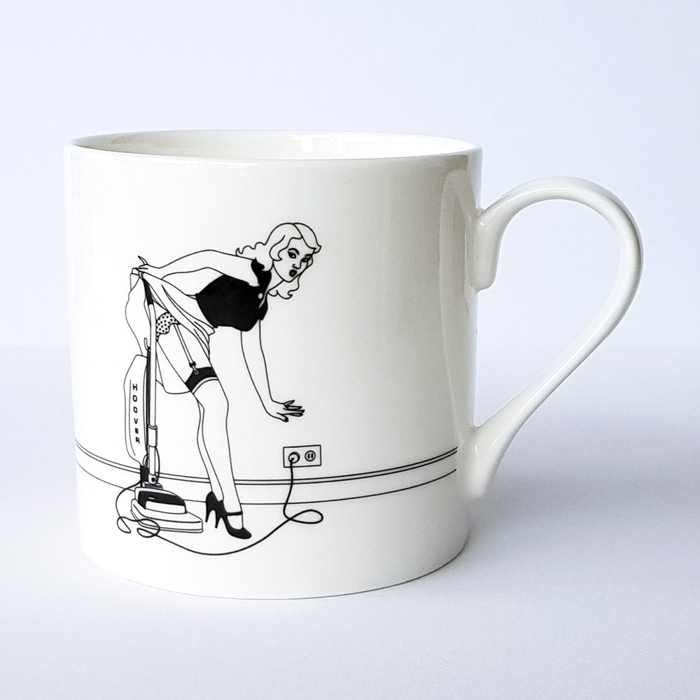 50s Housewives Thelma bone china Mug by Dupenny