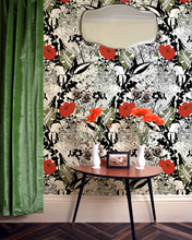 Load image into Gallery viewer, Dupenny&#39;s pretty English Garden wallpaper in Colour